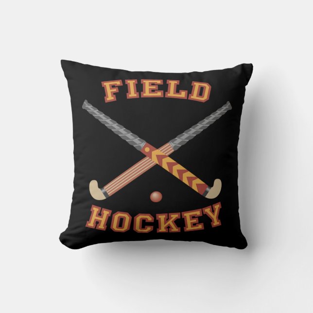 Hockey Hockey Sticks Throw Kissen (Vorderseite)