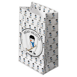 Hockey Holidays Hockey Snowman Kleine Geschenktasc Kleine Geschenktüte
