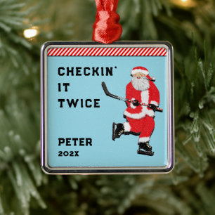 Hockey Holidays Ornament Aus Metall