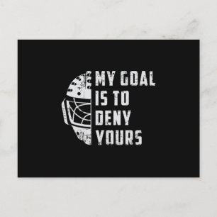 Hockey Ice Hockey Sport Stick Puck Team Geschenkid Postkarte