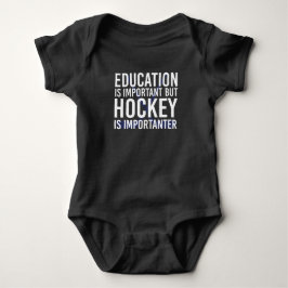Hockey is importanter Funny Hockey gifts Baby Strampler
