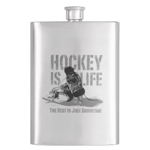 Hockey ist das Leben Flachmann