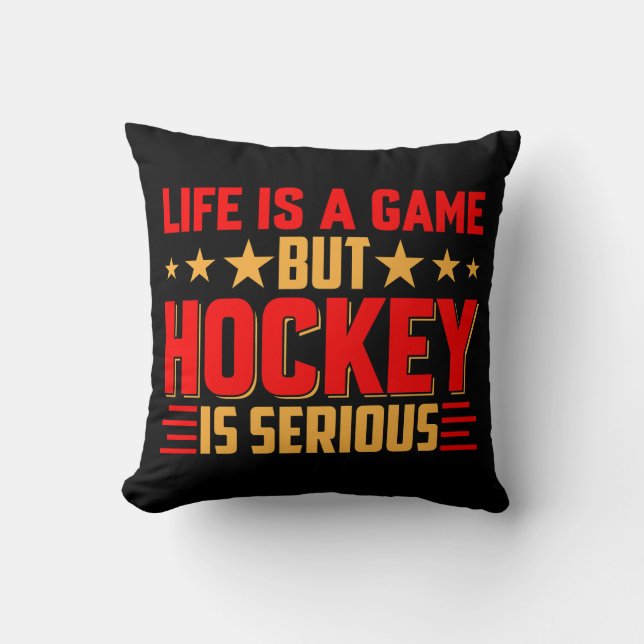 Hockey ist ernst kissen (Vorderseite)
