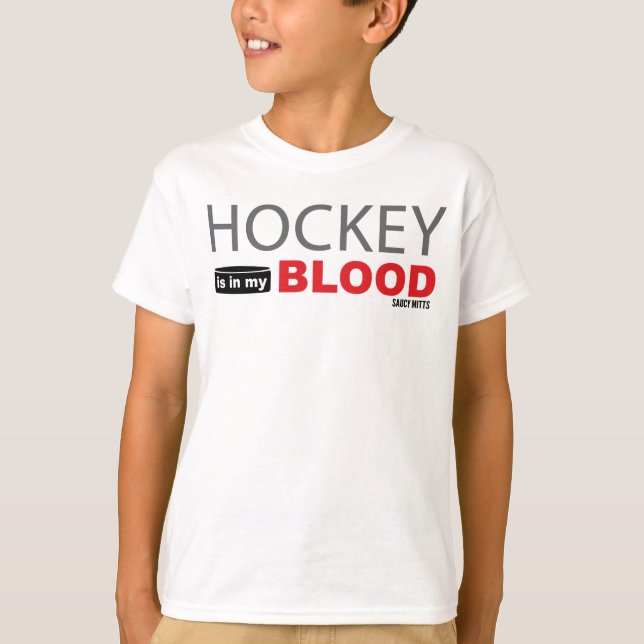 Hockey ist in meinem Blood Youth Hockey T-Shirt (Vorderseite)