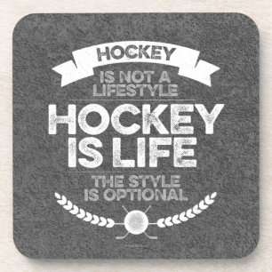 Hockey ist kein Lifestyle-Getränke-Coaster Getränkeuntersetzer