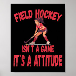 Hockey ist kein Spiel es ist eine Einstellung Poster