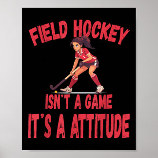 Hockey ist kein Spiel es ist eine Einstellung Poster