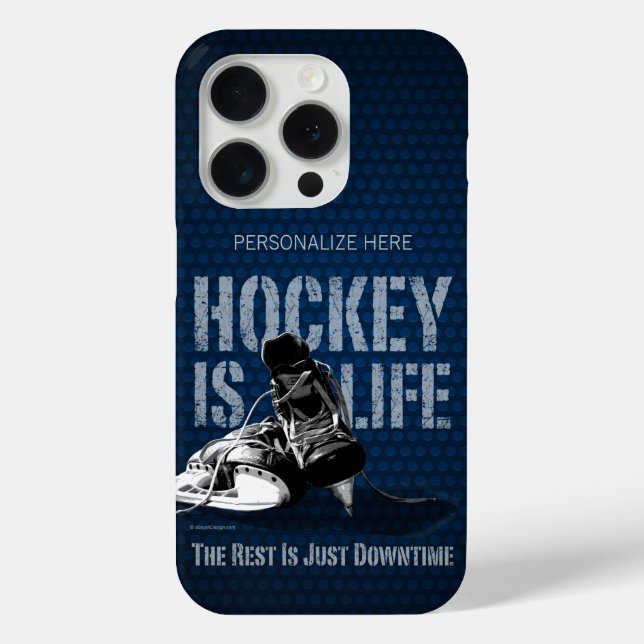 Hockey ist Leben Case-Mate iPhone Hülle (Rückseite)