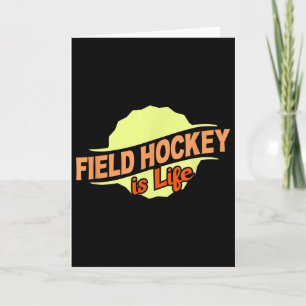 Hockey ist Leben Cool Sports Fan Athlet Com Karte