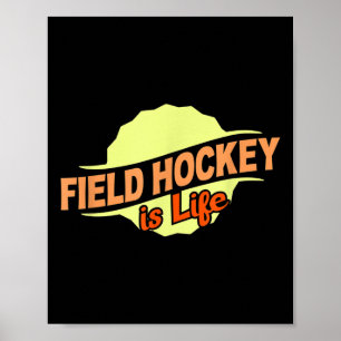 Hockey ist Leben Cool Sports Fan Athlet Com Poster