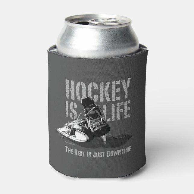 Hockey ist Leben Dosenkühler (Kanne Vorderseite)