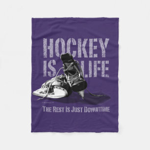 Hockey ist Leben Fleecedecke
