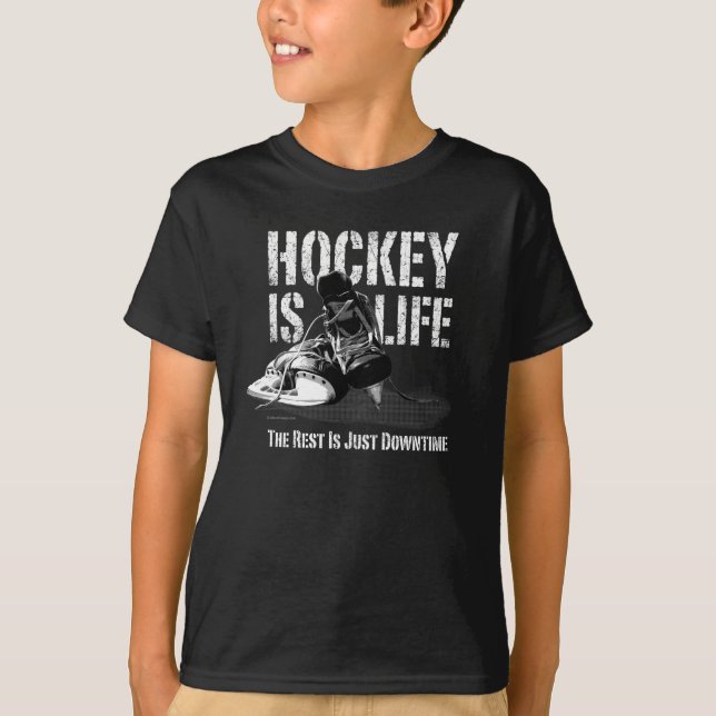 Hockey ist Leben T-Shirt (Vorderseite)
