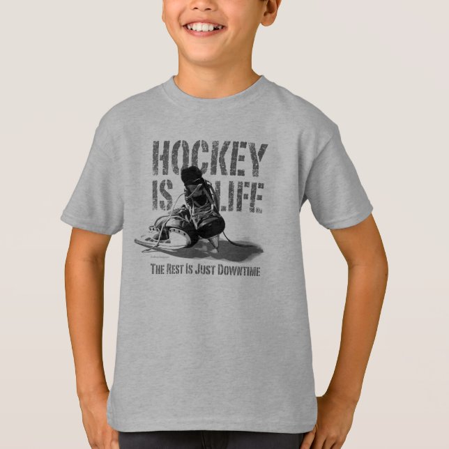 Hockey ist Leben T-Shirt (Vorderseite)