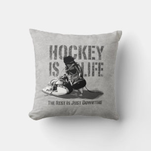 Hockey Ist Leben Wurfkissen Kissen