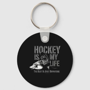 Hockey ist mein Leben - Die Liebe eines Hockeyspie Schlüsselanhänger