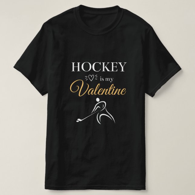 Hockey ist mein romantisches, trendiges, intellige T-Shirt (Design vorne)