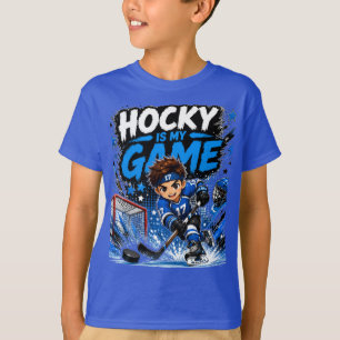 Hockey ist mein Spiel   Süßes Kawaii-Kindersportde T-Shirt