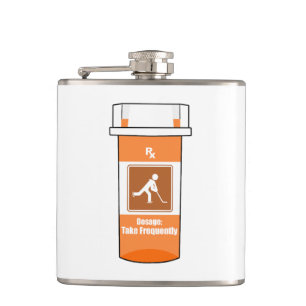 Hockey ist meine Droge Flachmann