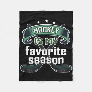 Hockey ist meine Lieblingsjahreszeit Lustiger Eish Fleecedecke
