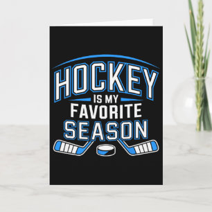 Hockey ist meine Lieblingsjahreszeit Lustiges Eish Karte