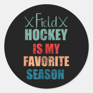 Hockey ist meine Lieblingssaison Hallenhockey P Runder Aufkleber