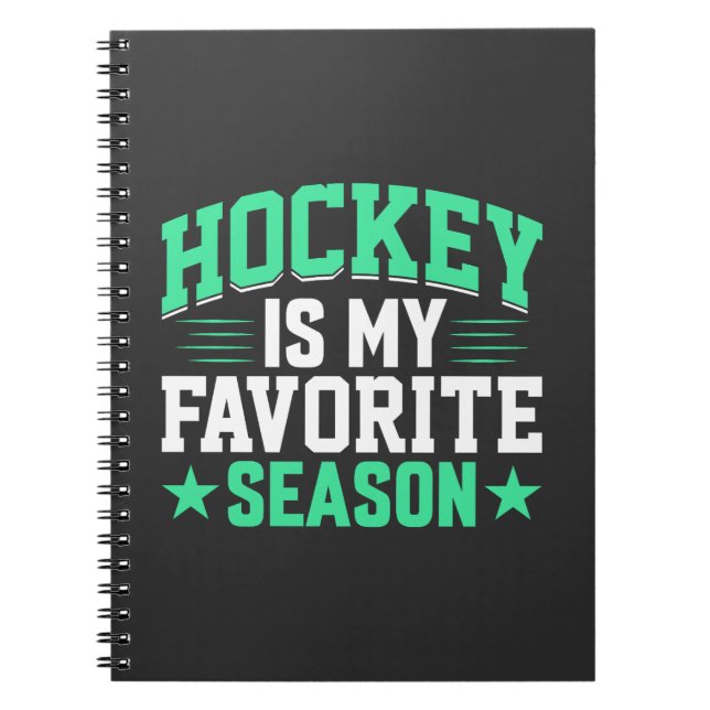 Hockey ist meine Lieblingssaison Notizblock (Vorderseite)