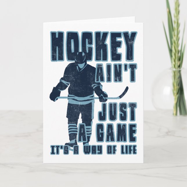 Hockey ist nicht nur ein Spiel Karte (Vorderseite)