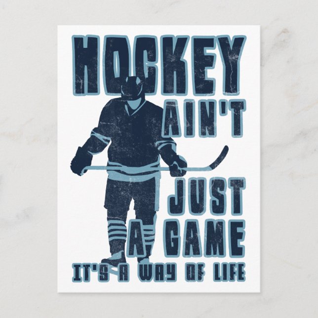 Hockey ist nicht nur ein Spiel Postkarte (Vorderseite)
