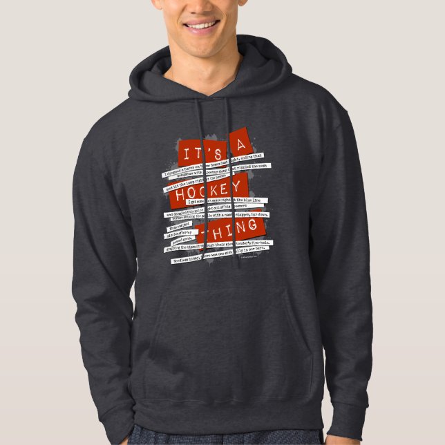 Hockey-Jargon Hoodie (Vorderseite)