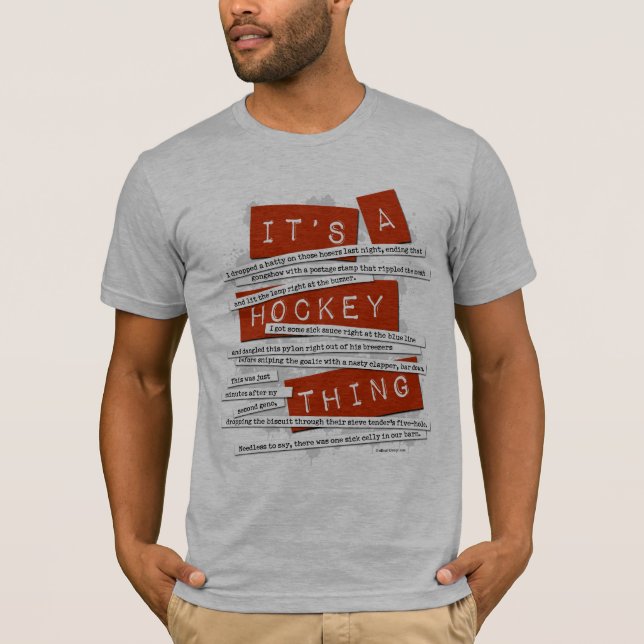 Hockey-Jargon T-Shirt (Vorderseite)
