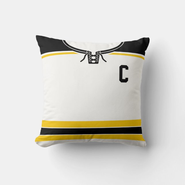 Hockey Jersey Name & Number Template Pillow Kissen (Vorderseite)