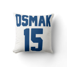 Hockey Jersey personalisiertes Throwkissen 16" x