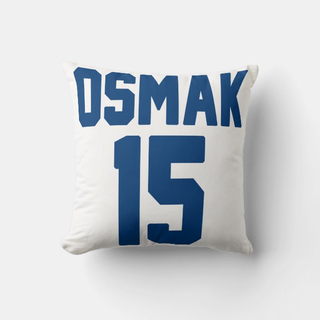 Hockey Jersey personalisiertes Throwkissen 16" x Kissen (Vorderseite)