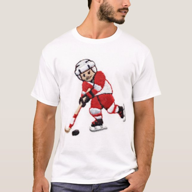 Hockey-Junge T-Shirt (Vorderseite)