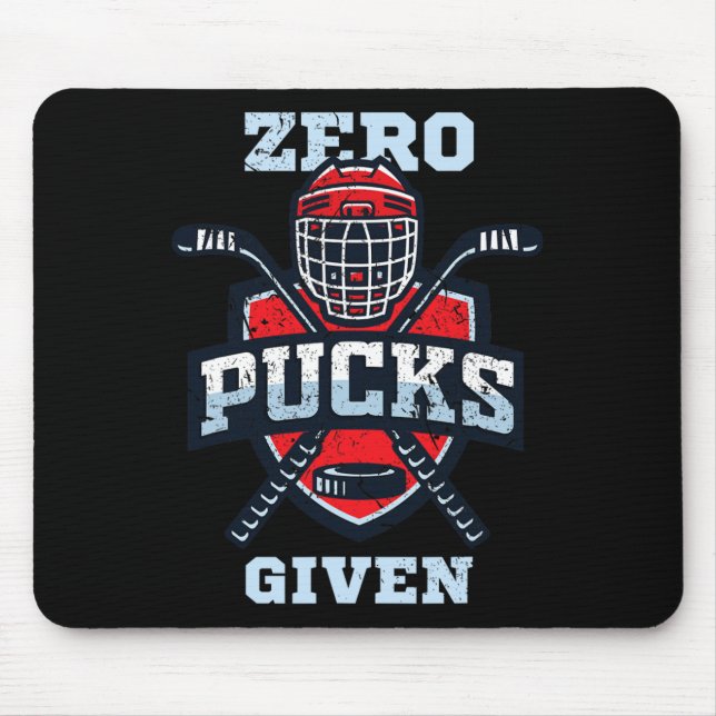 Hockey-Jungen oder Null Pucks gegeben Mousepad (Vorne)