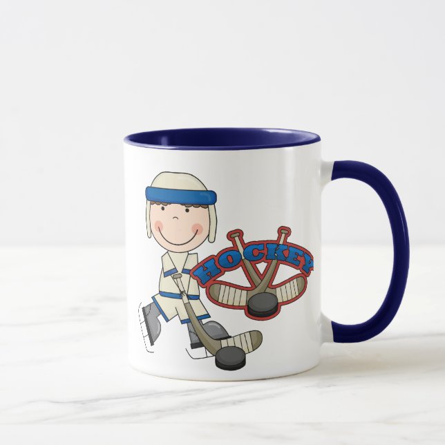 HOCKEY - Jungen-T-Shirts und Geschenke Tasse (Rechts)
