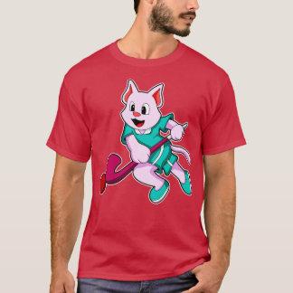 Hockey-Katze mit Hockeystick 1 T-Shirt