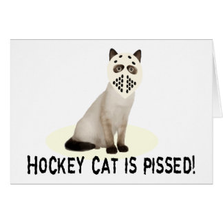 Hockey-Katze Pissed