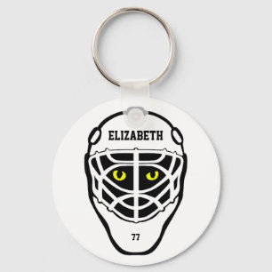 Hockey-Katzenaugen-Sturzhelm-Schlüsselanhänger Schlüsselanhänger