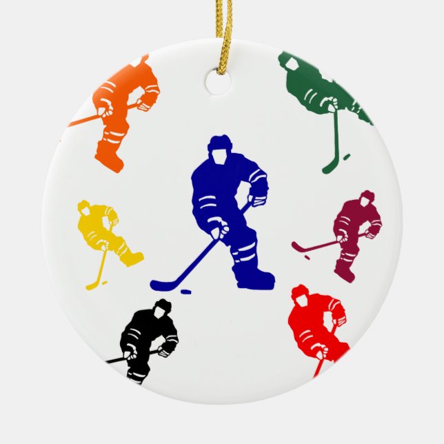 HOCKEY KERAMIKORNAMENT (Vorne)