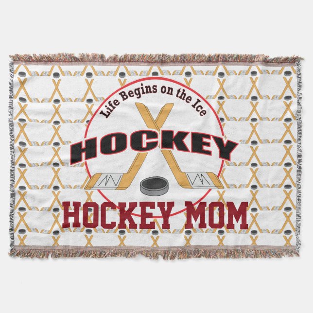 Hockey-Leben-Hockey-Mama Decke (Vorderseite)