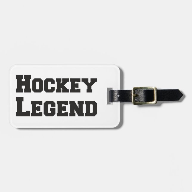 Hockey Legend Gepäckanhänger (Vorderseite horizontal)