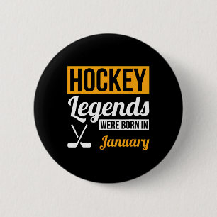 Hockey-Legenden wurden im Januar geboren Geburtsta Button