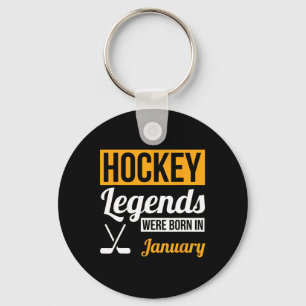 Hockey-Legenden wurden im Januar geboren Geburtsta Schlüsselanhänger
