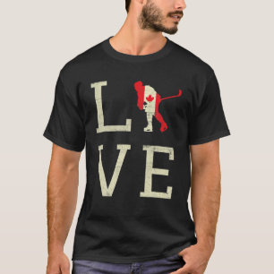 Hockey Liebe Canada Day Maple Proud Kanadische Fla T-Shirt