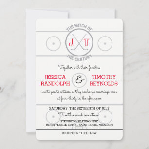 Hockey-Liebe Hochzeitseinladungen Einladung