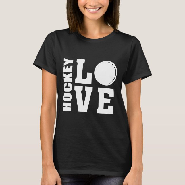 Hockey-Liebe, Hockey-T - Shirt (Vorderseite)