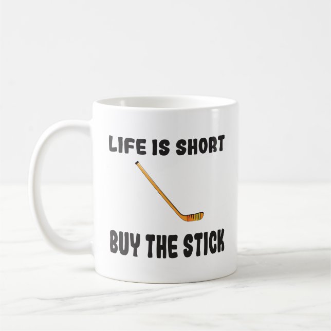 Hockey Life ist Kurz kaufen Stick Kaffeetasse (Links)