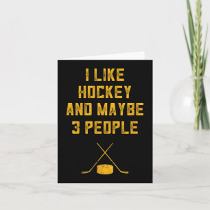 Hockey Lover für Männer, die ich mag Hockey und vi Karte